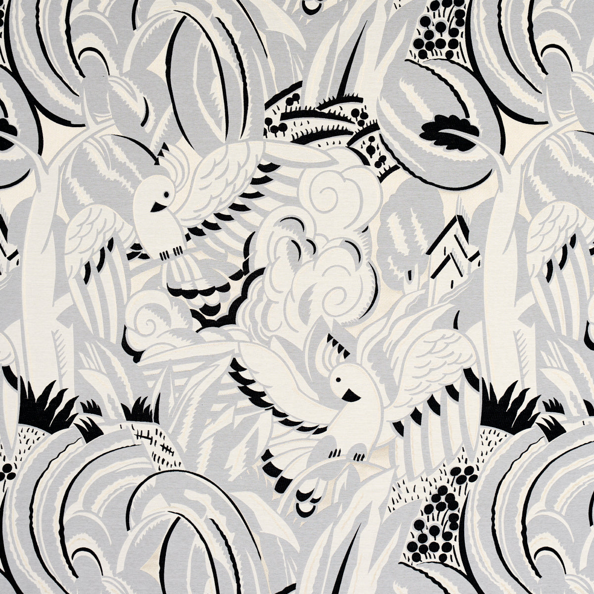 SCHUMACHER RHYTHM IN MOTION PARROTS MODERNE WOVEN WOVEN DOVE - 83181