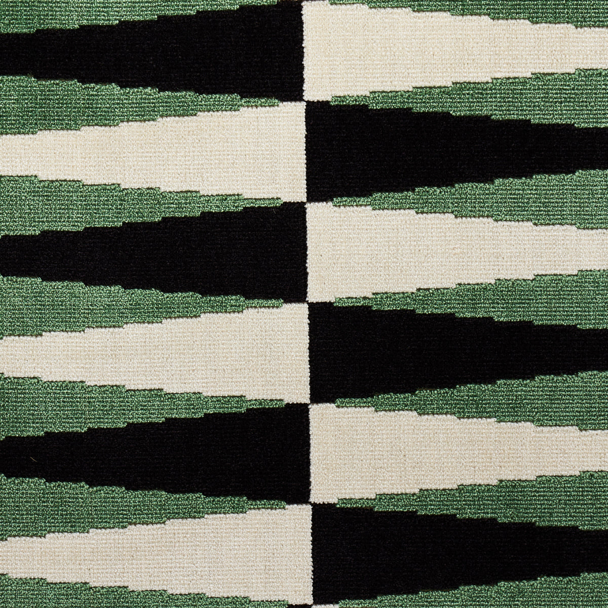 SCHUMACHER MARY MCDONALD BACKGAMMON CUT VELVET CUT VELVET CUT VELVET GREEN - 83202