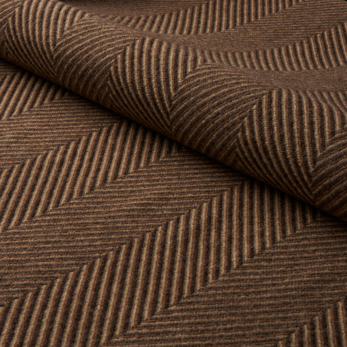 SCHUMACHER PATTERSON FLYNN MILO WOOL HERRINGBONE TEXTURES,PATTERN WOVENS TEXTURES,PATTERN WOVENS ESPRESSO - 83271