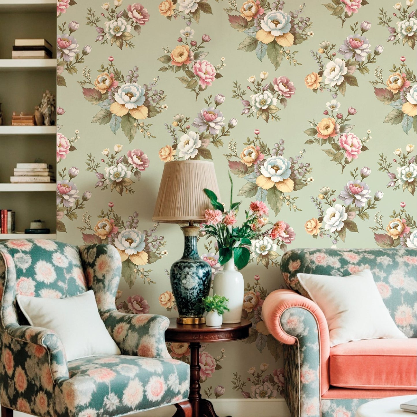 GALERIE WALLCOVERINGS Blooming Garden Green - 8331