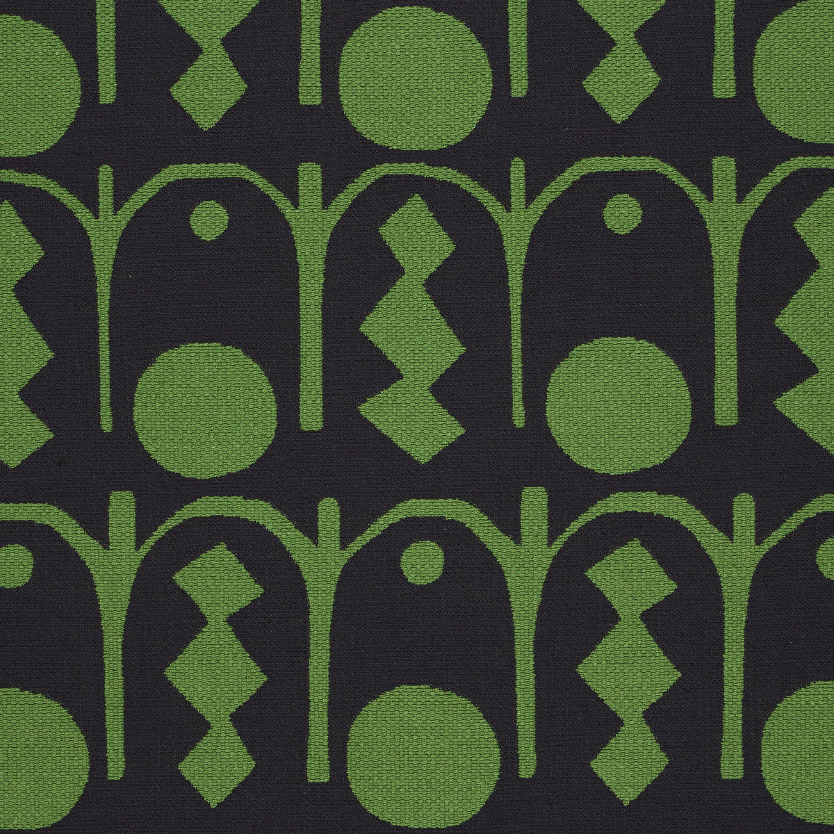 SCHUMACHER DRUSUS TABOR DOWNTOWN PATTERN WOVENS PATTERN WOVENS GREEN AND BLACK - 83412