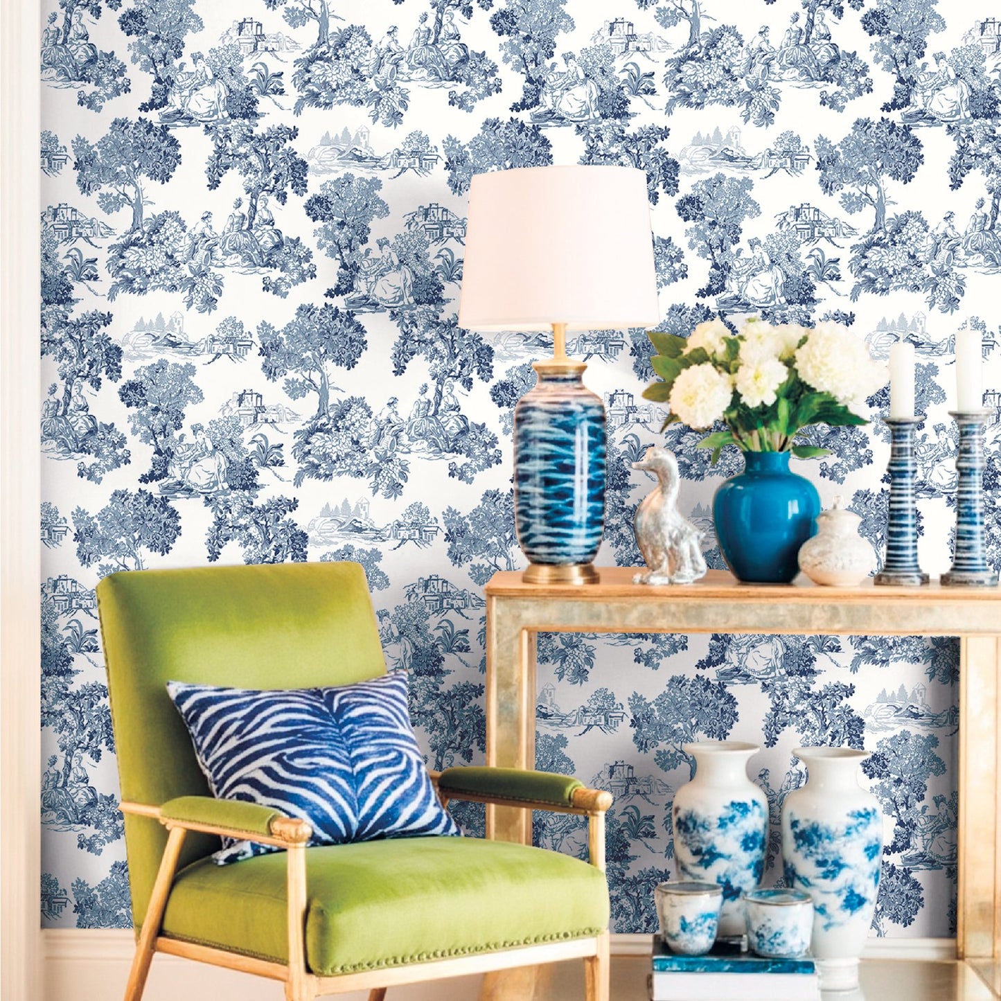 GALERIE WALLCOVERINGS Blooming Garden Blue - 8342