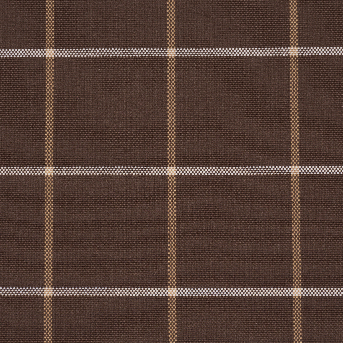SCHUMACHER MARK D. SIKES FRANNIE WINDOWPANE WOVEN WOVEN CHOCOLATE - 83788