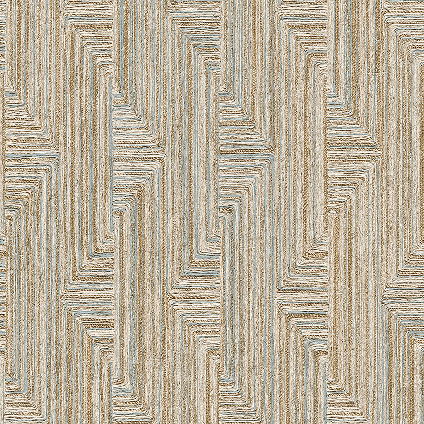 VEER DECOR Threadline Geo Stitch Gold Wallpaper Geometrics Contemporary, Transitional Gold Wallpaper - 8384-AA5