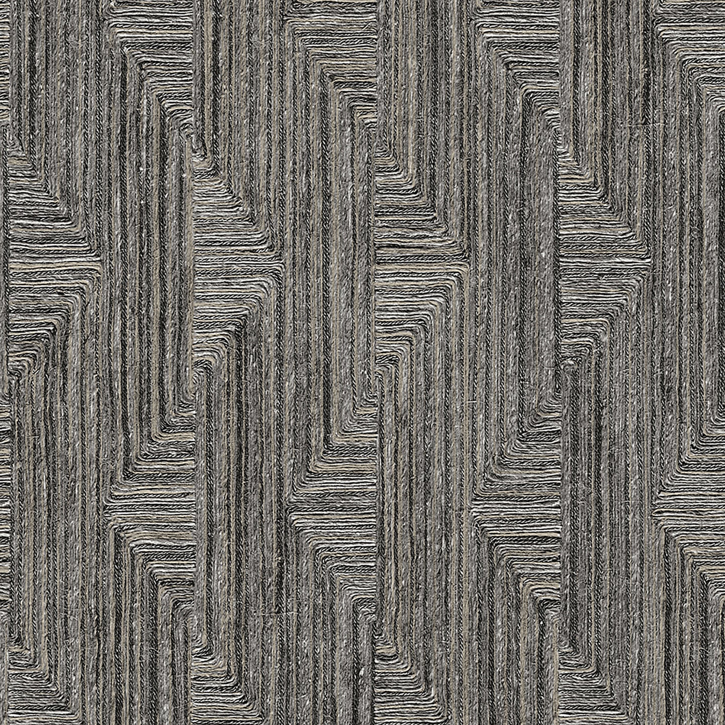 VEER DECOR Threadline Geo Stitch Black Wallpaper Geometrics Contemporary, Transitional Black Wallpaper - 8384-AA7