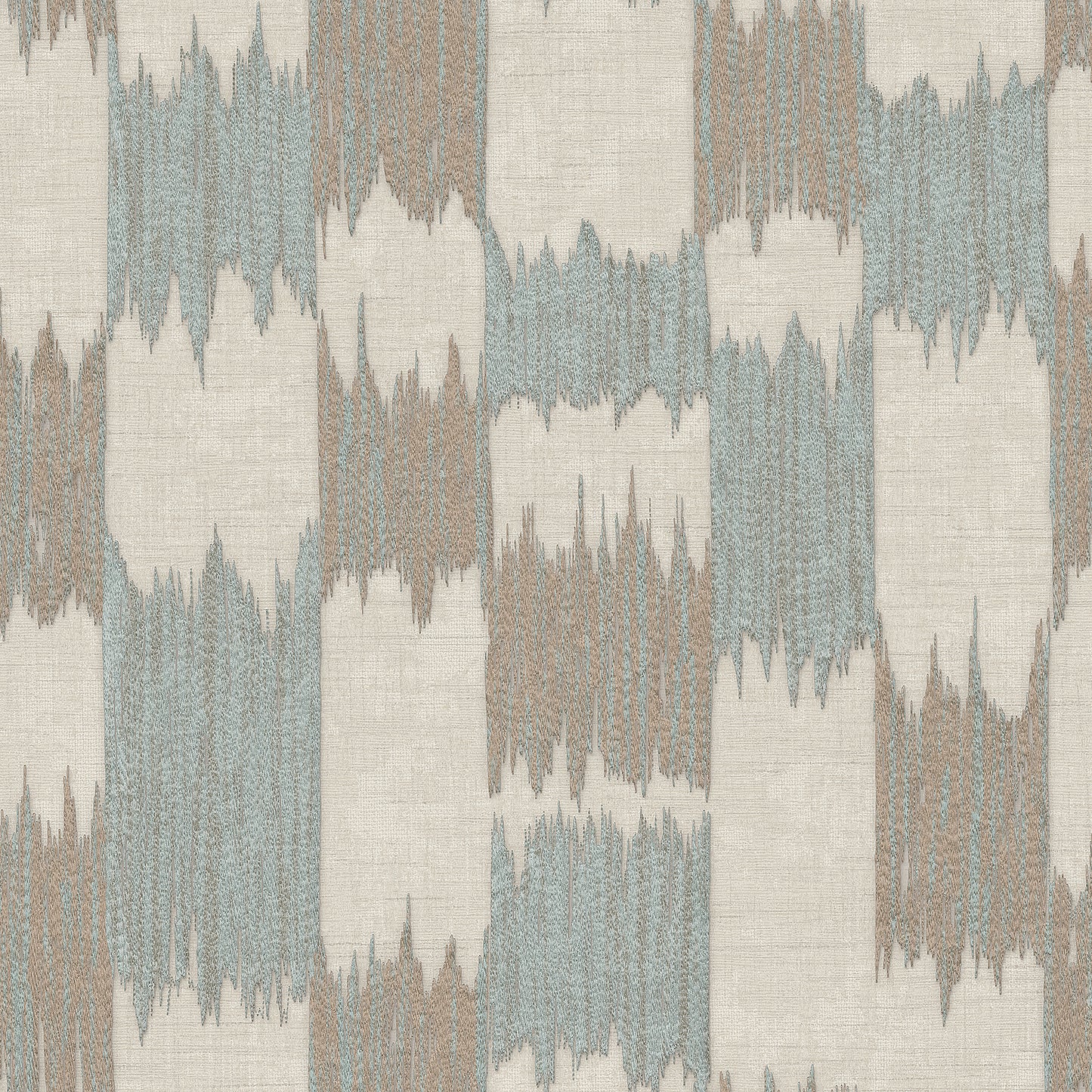 VEER DECOR Ikat Echo Blue Wallpaper Geometrics Contemporary, Transitional Blue Wallpaper - 8388-AC4