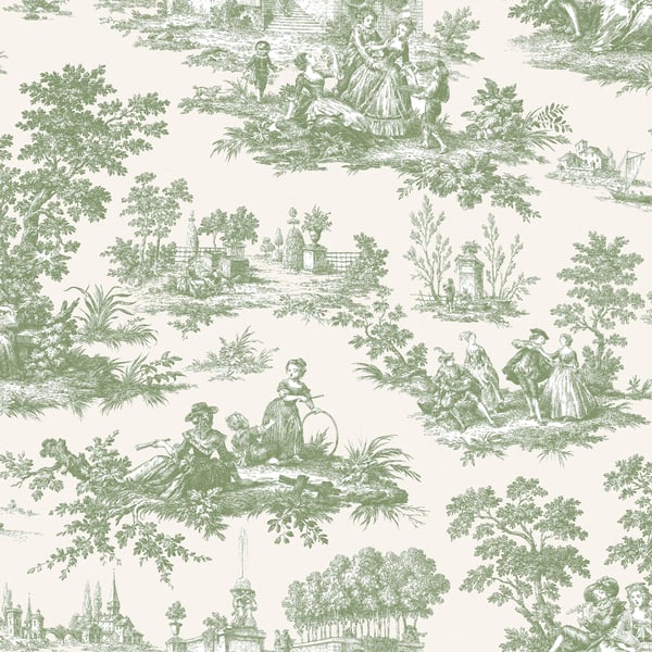 Galerie Wallcoverings Cottage Chic Paesaggio Barocco Galerie Wallcoverings Green - 84045