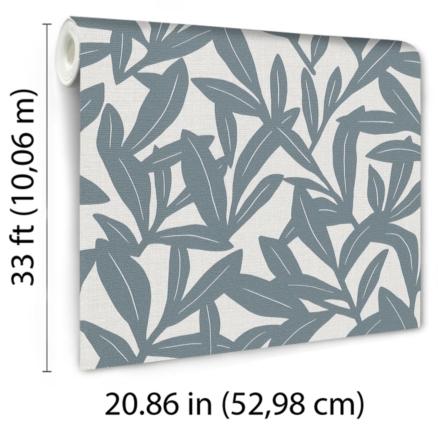 VEER DECOR Shadowleaf Blue Wallpaper Nature Transitional Blue Wallpaper - 8411-VRTR-AE2