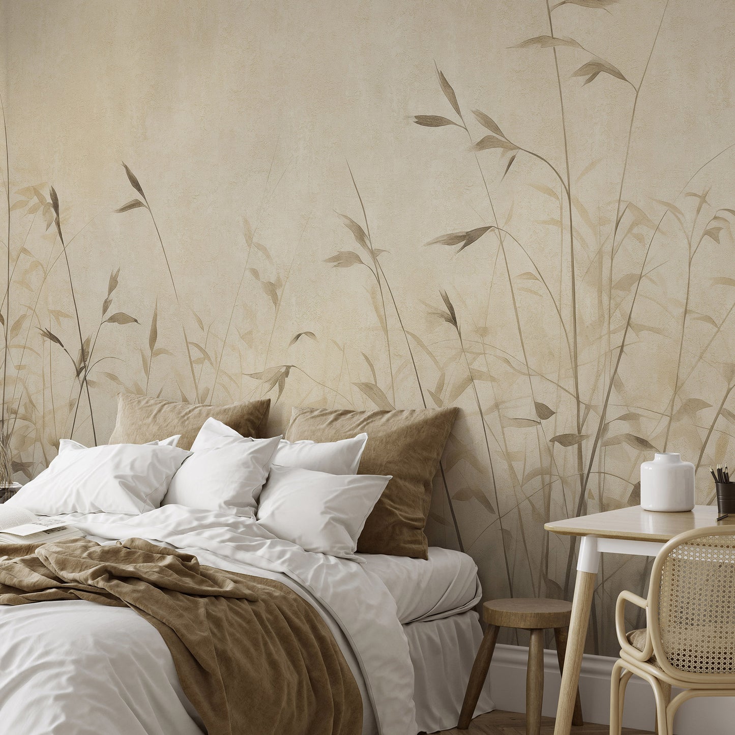 VEER DECOR Hint of Autumn Beige Wall Mural Landscape Traditional beige Wallpaper - 8416-VRZM-AA-1