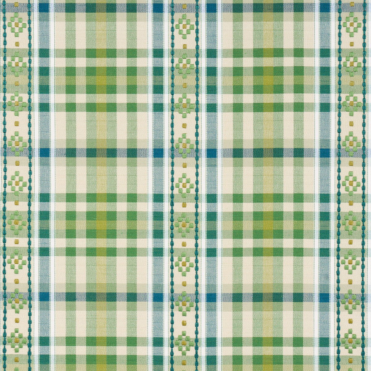 SCHUMACHER ASHBURY HUTTON HAND WOVEN CHECK WOVEN WOVEN LEAF - 84731