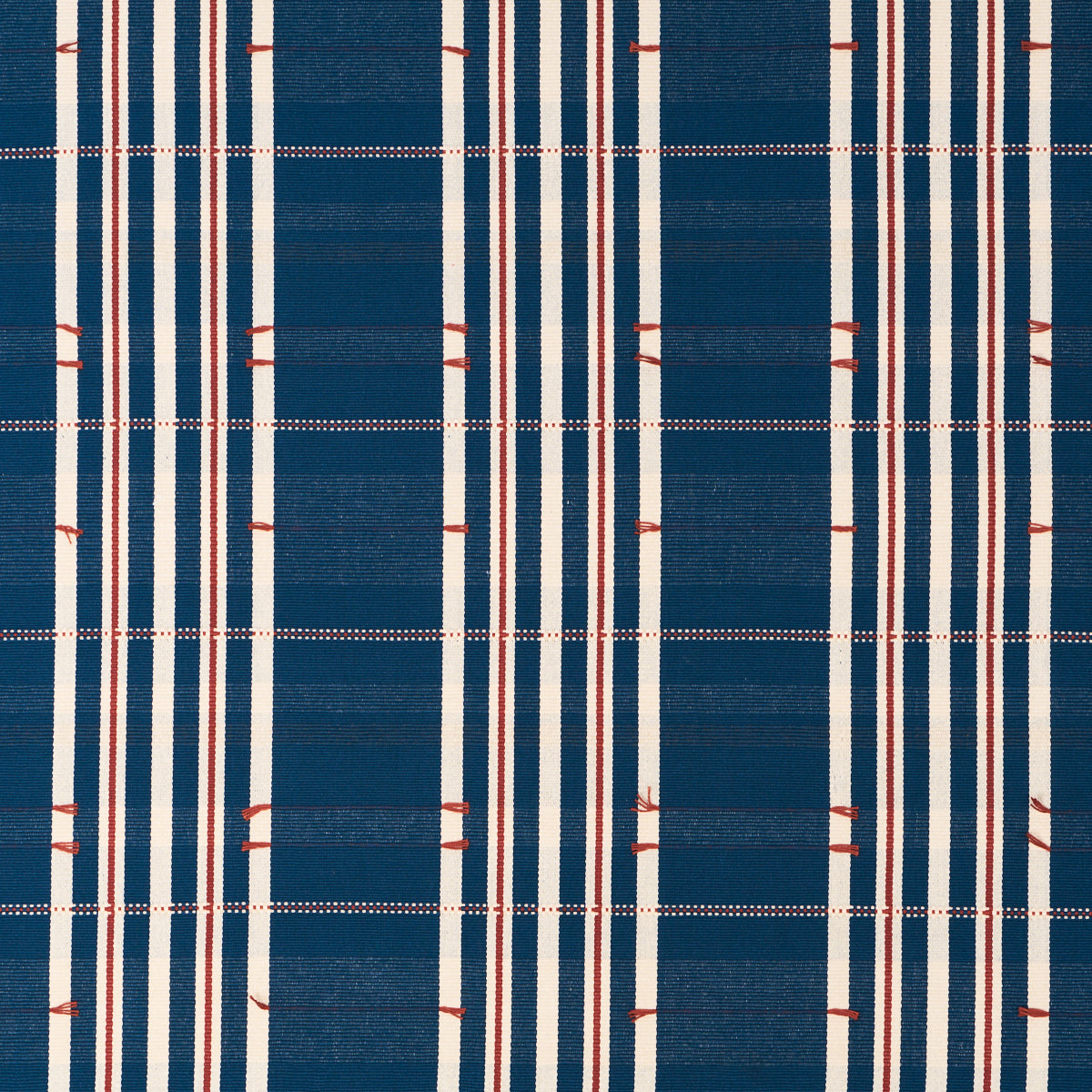 SCHUMACHER ASHBURY REMMY HAND WOVEN STRIPE WOVEN WOVEN INDIGO - 84780