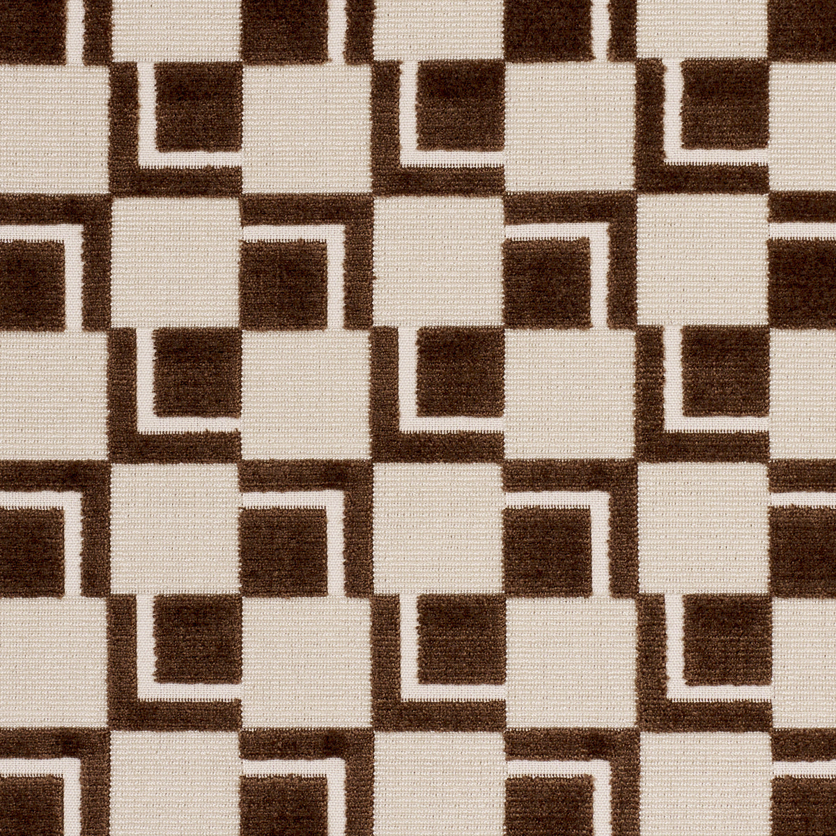 SCHUMACHER CUT & PATTERNED VELVETS EDISON VELVET WOVEN WOVEN CHESTNUT - 84801