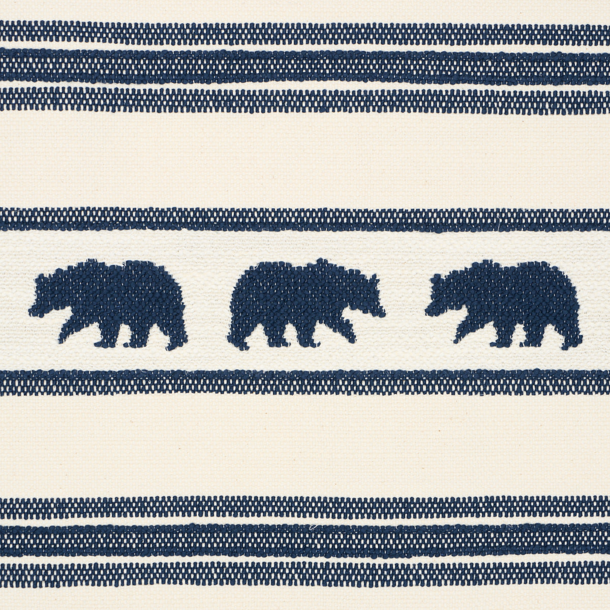 SCHUMACHER LUXE LODGE KODA STRIPE WOVEN WOVEN INDIGO - 84990