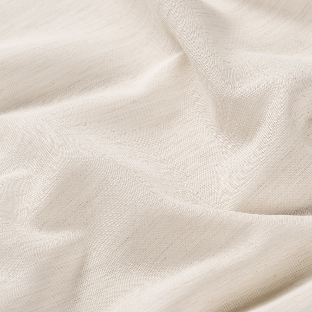 Cream-ivory sheer woven fabric with soft drape and subtle texture, suitable for light garments and accessories.