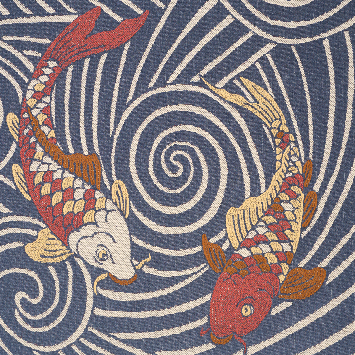 SCHUMACHER RHYTHM IN MOTION KOI FISH WOVEN WOVEN INDIGO - 85591
