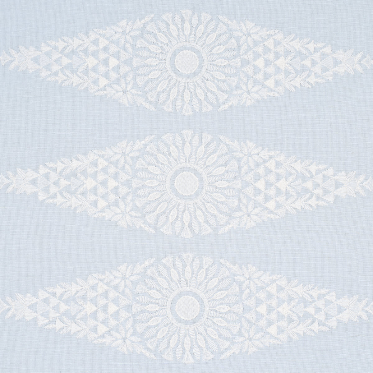 SCHUMACHER NEW TRADITIONAL TASMIN EMBROIDERY WOVEN WOVEN SOFT BLUE - 85671