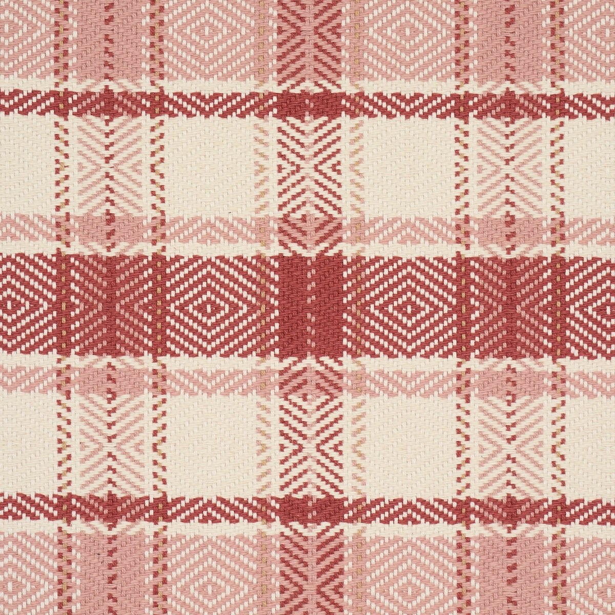 SCHUMACHER PRAIRIE HEIDI PLAID WOVEN WOVEN CRANBERRY - 85991