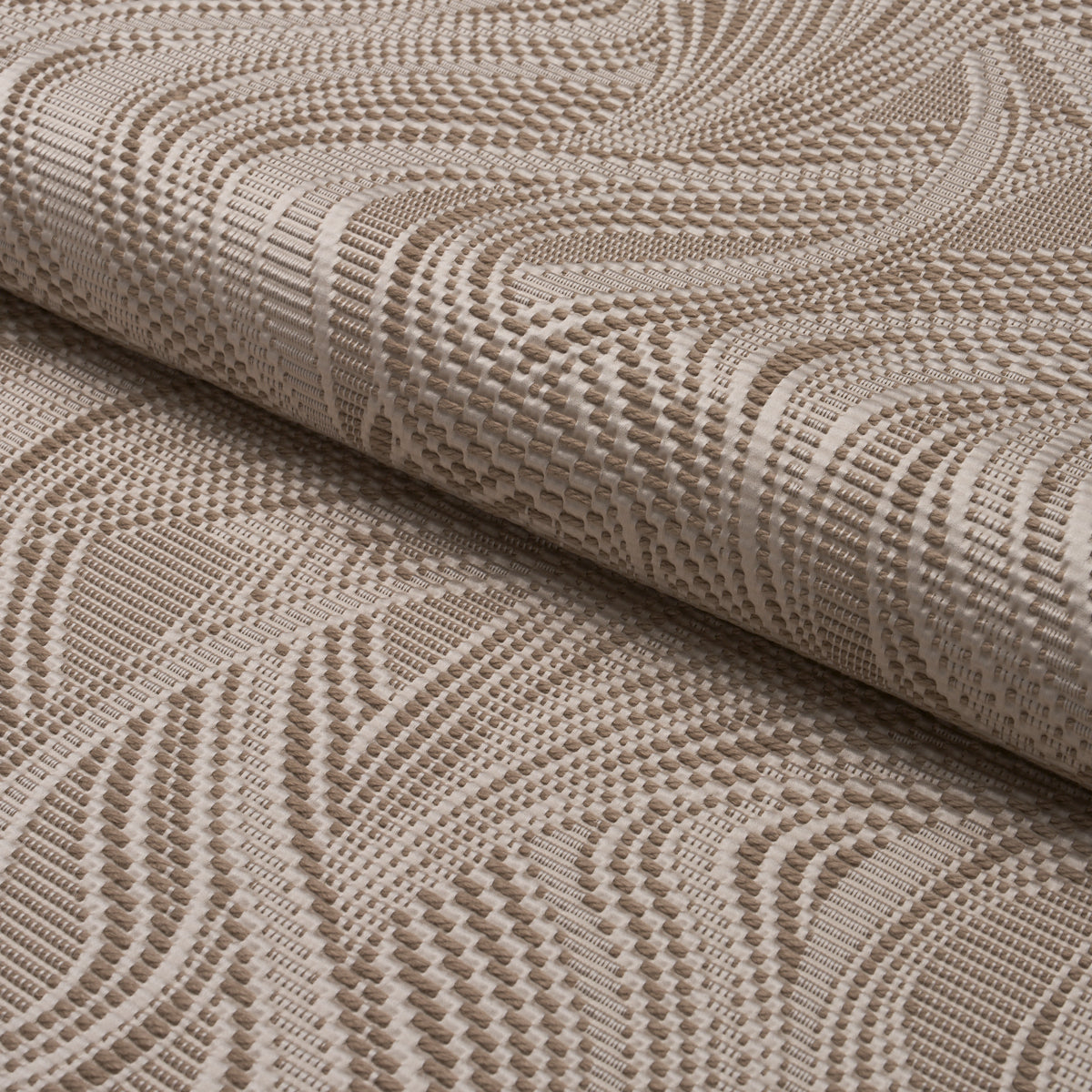 SCHUMACHER ATELIER PARIS QUILTED WAVES INDOOR/OUTDOOR Metallic Brown - 86890