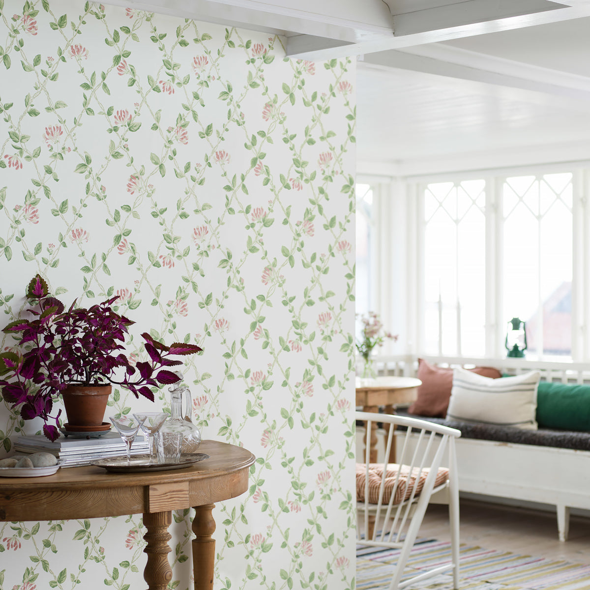 SCHUMACHER Borastapeter HONEYSUCKLE IVORY - 8852