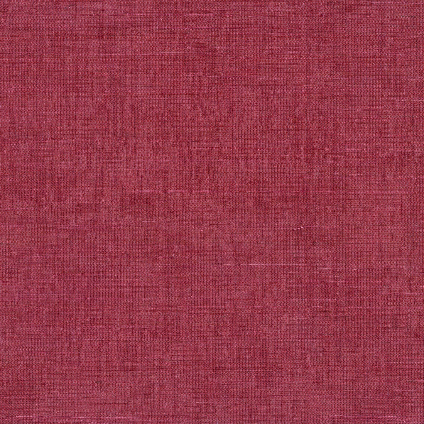 Deep red woven fabric with a coarse linen-like texture, swatch-style.