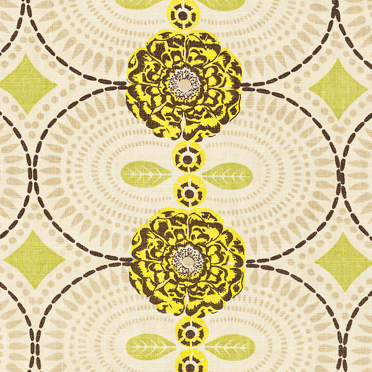 SCHUMACHER RAOUL TEXTILES AMIJAO PRINTS PRINTS SULPHUR - 909B82