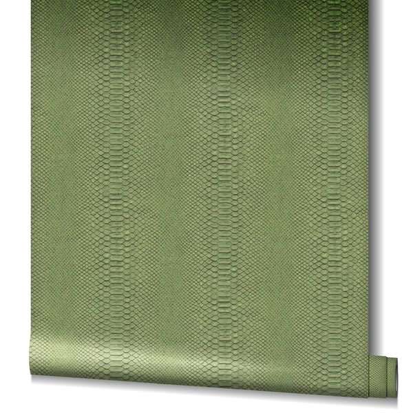 Galerie Wallcoverings Energy Snake Skin Galerie Wallcoverings Green - EN91981