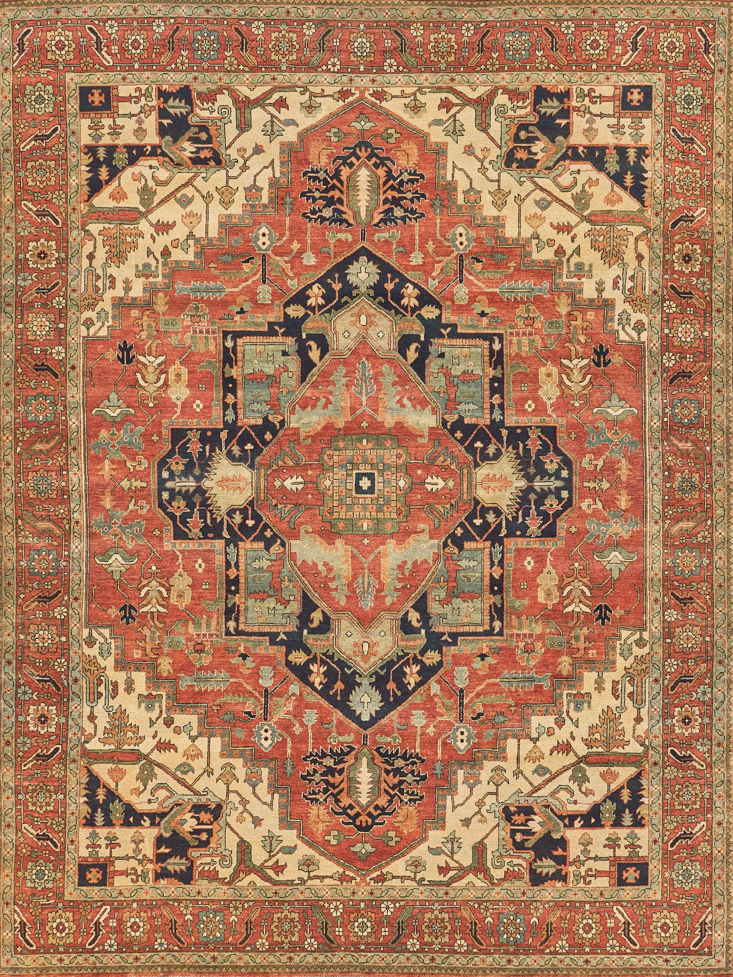 EXQUISITE RUGS Hand-Knotted Rectangle - 9206-12'X15'