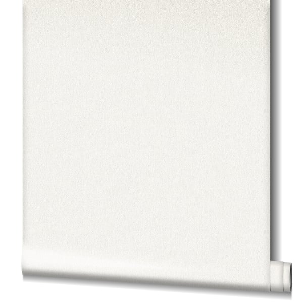 Off-white wallpaper with a subtle textured surface for a minimalist wall finish.