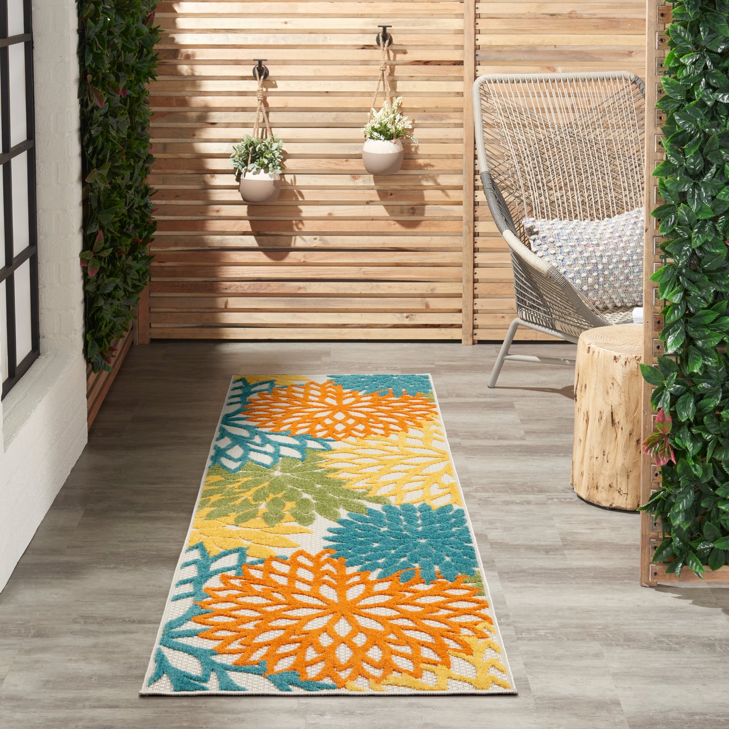 Nourison Rugs Nourison Home Tropical 6' Runner - 099446827067