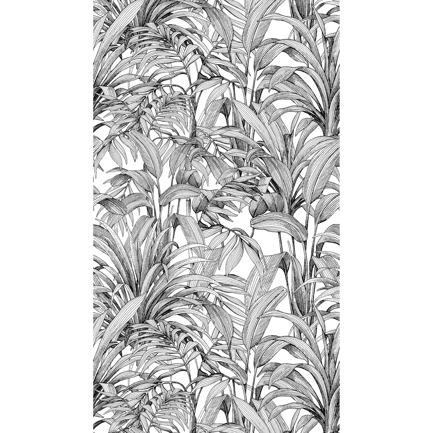 GALERIE WALLCOVERINGS Orom II Branched, Leaves, All-over Black - A58301