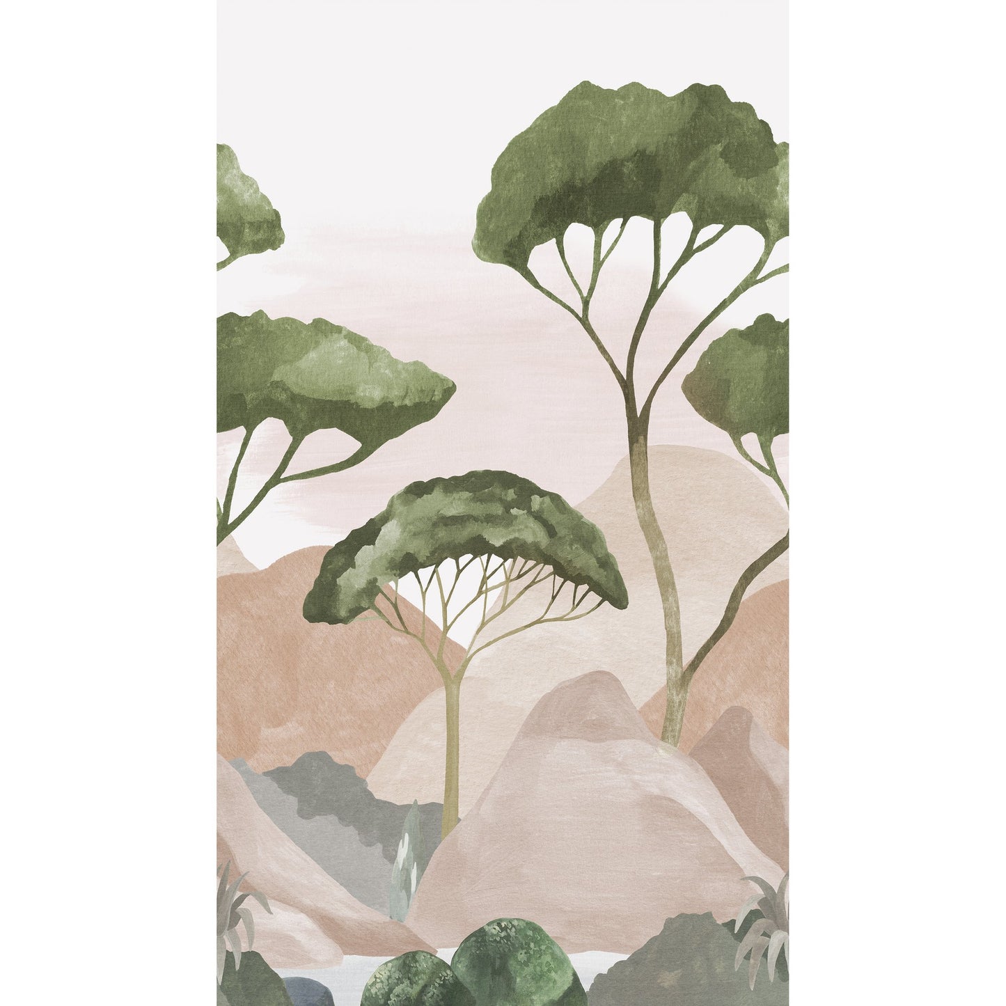 GALERIE WALLCOVERINGS Orom II Landscape Green - A77401