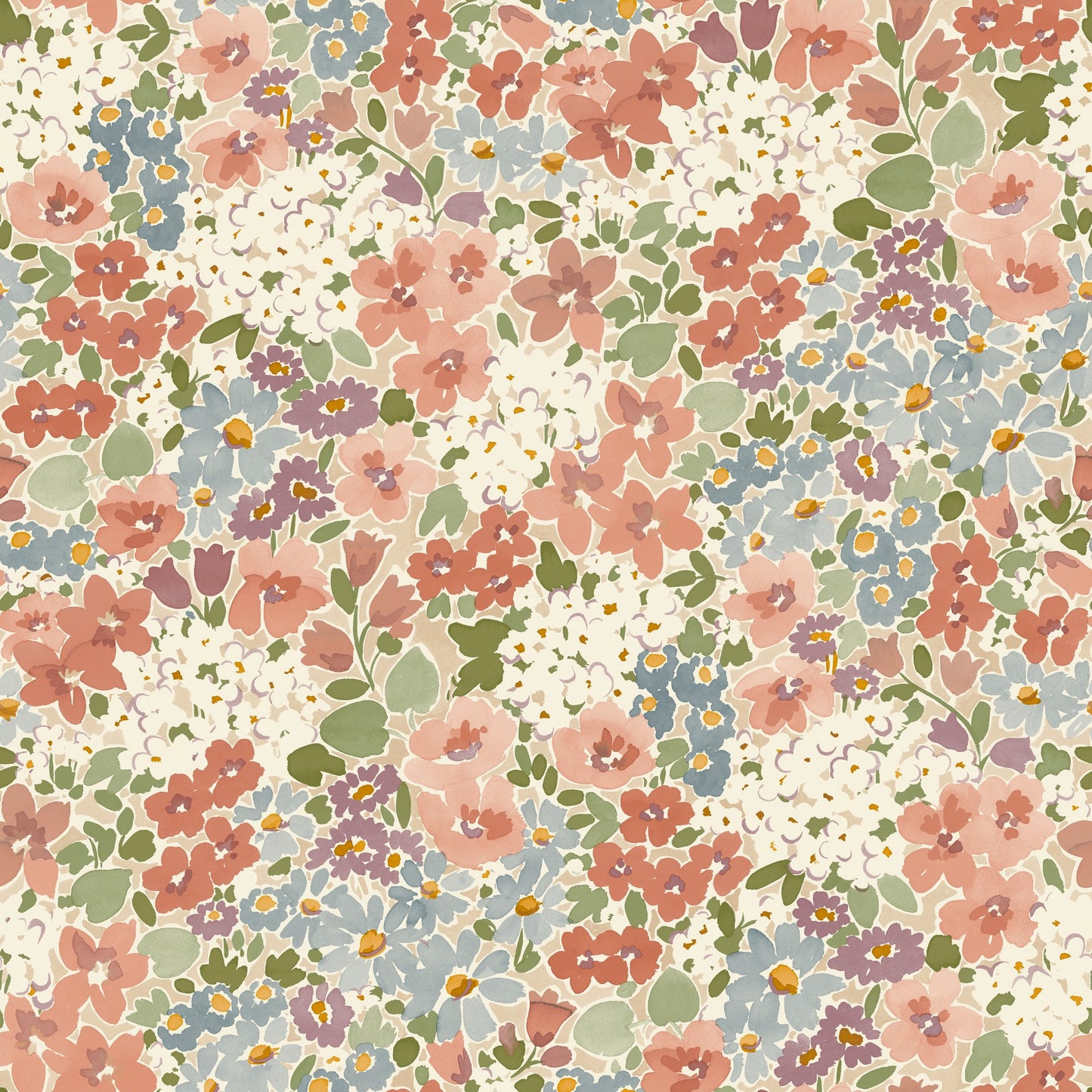 GALERIE WALLCOVERINGS Inia Classical, Floral, All-over Multi - INA80502