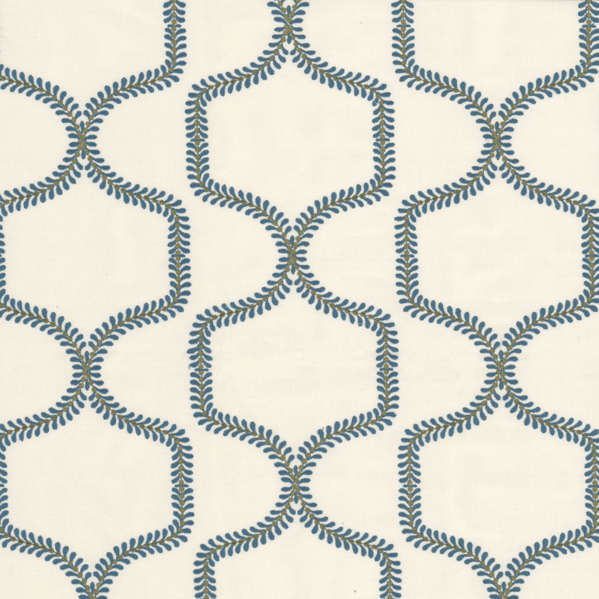 STOUT TEXTILES MULTIPURPOSE,EMBROIDERIES TRANSITIONAL,, OGEE DRESDEN,SLATE - ABOD-3