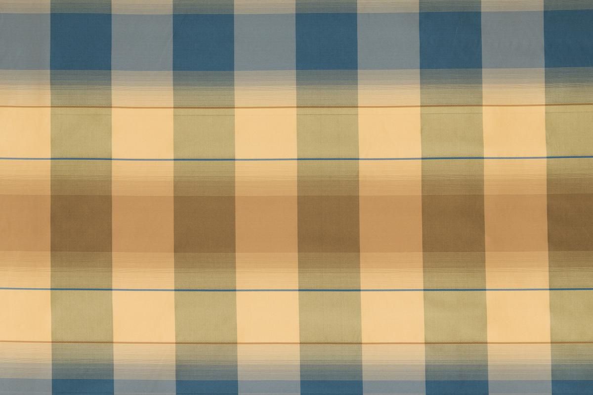 SCALAMANDRE OUTLET FABRIC TRE PLAID FABRIC NAVY, TAUPE - AB 07103040 NEW SKU # AB30400710