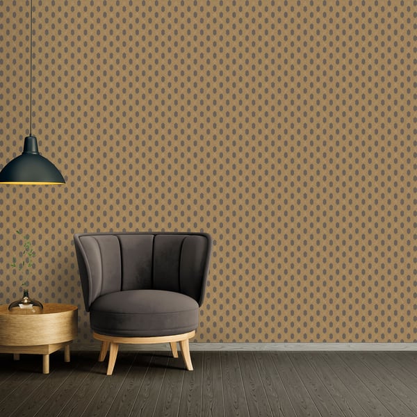 Galerie Wallcoverings Absolutely Chic Art Deco Style Geometric Motif Galerie Wallcoverings Bronze, Brown - AC60023