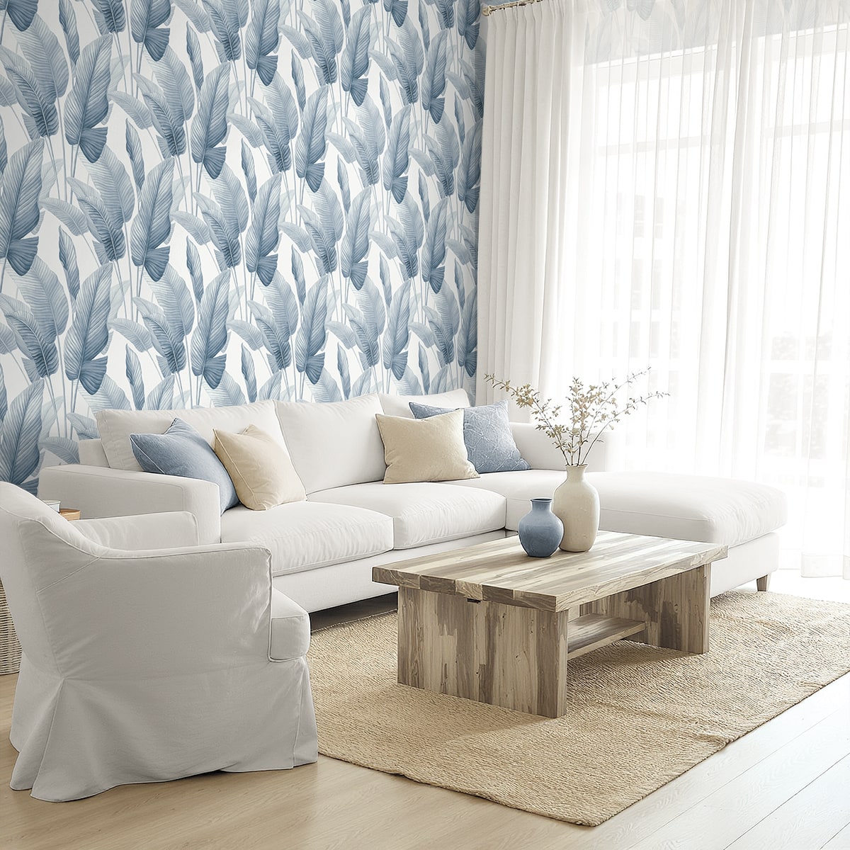 Seabrook Designs Mantra Botanical Tropical Blues - AG60002