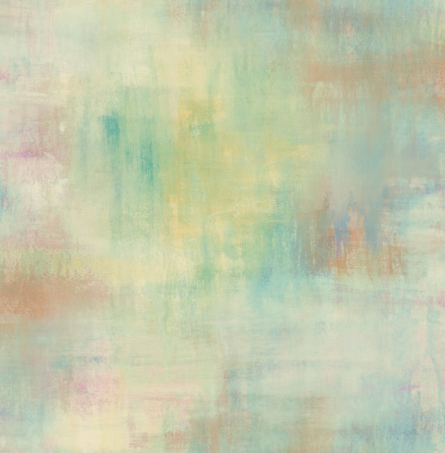 Seabrook Designs Pastel Wash Abstract Contemporary Rust, Metallic Gold, & Ocean Blue - AH40111
