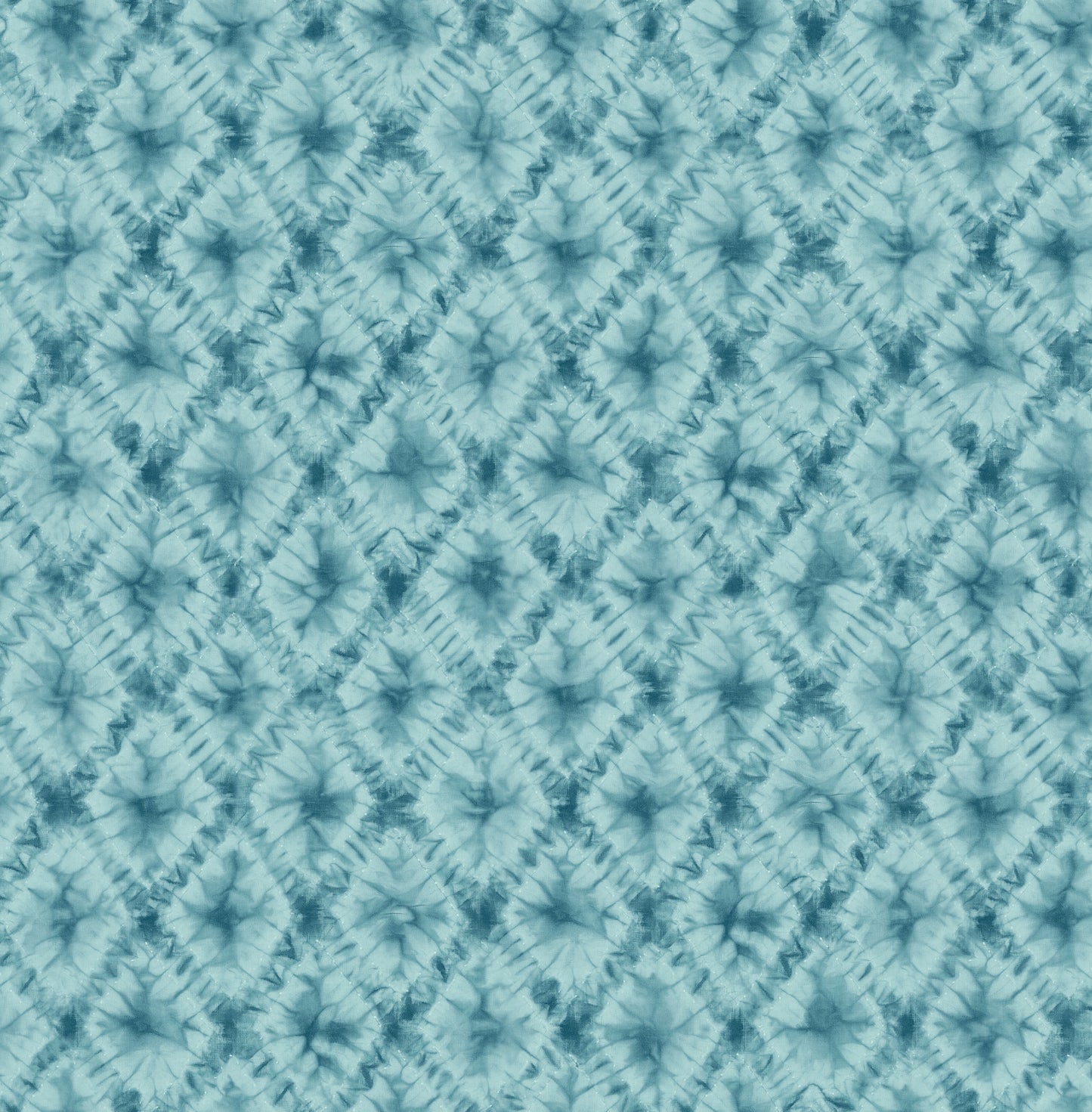 Seabrook Designs Shibori Geo Geometric Contemporary Metallic Teal - AH40602