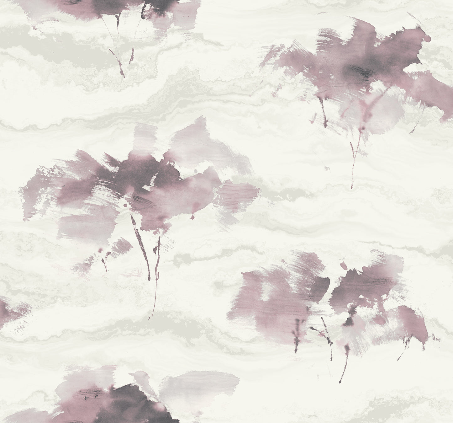 Seabrook Designs Brushstroke Trees Abstract Contemporary Metallic Mauve, Ebony, & Pearl - AH40701