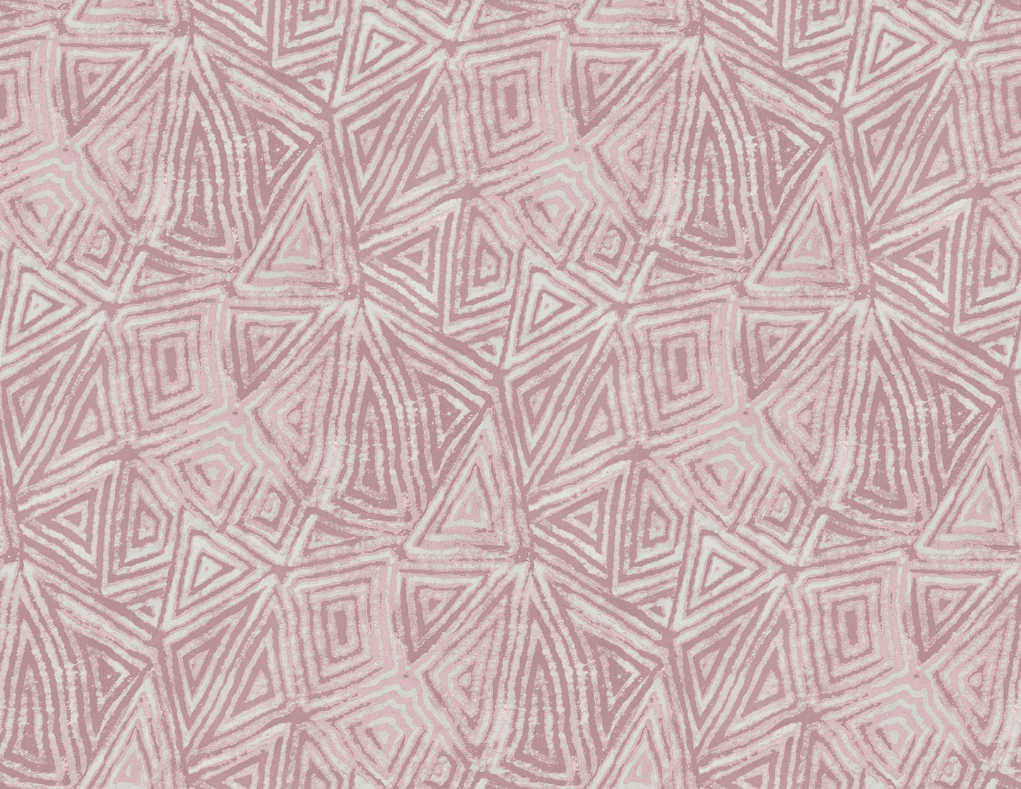 Seabrook Designs African Geo Floral Contemporary Metallic Mauve & Pearl - AH41501