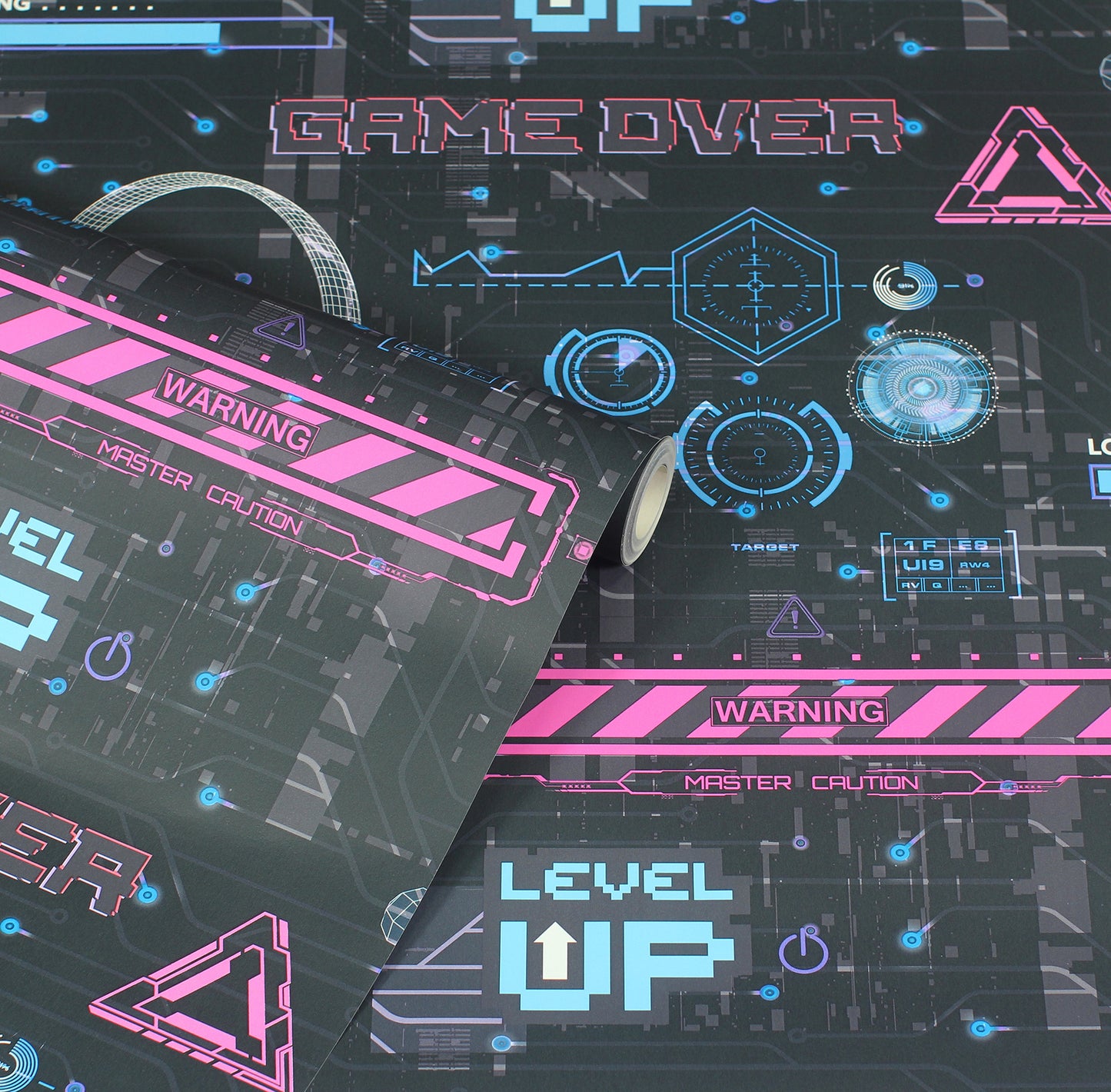 York Wallcoverings Arthouse Casper Pink Gamer Wallpaper Graphics Masculine Pink Wallpaper - AH923803