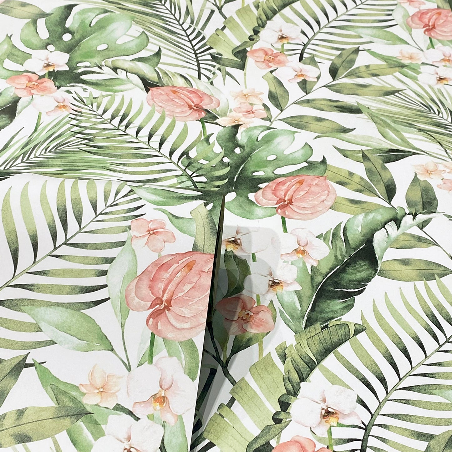 York Wallcoverings Arthouse Harrietta Green Tropical Floral Wallpaper Botanical Tropical Green Wallpaper - AH924906