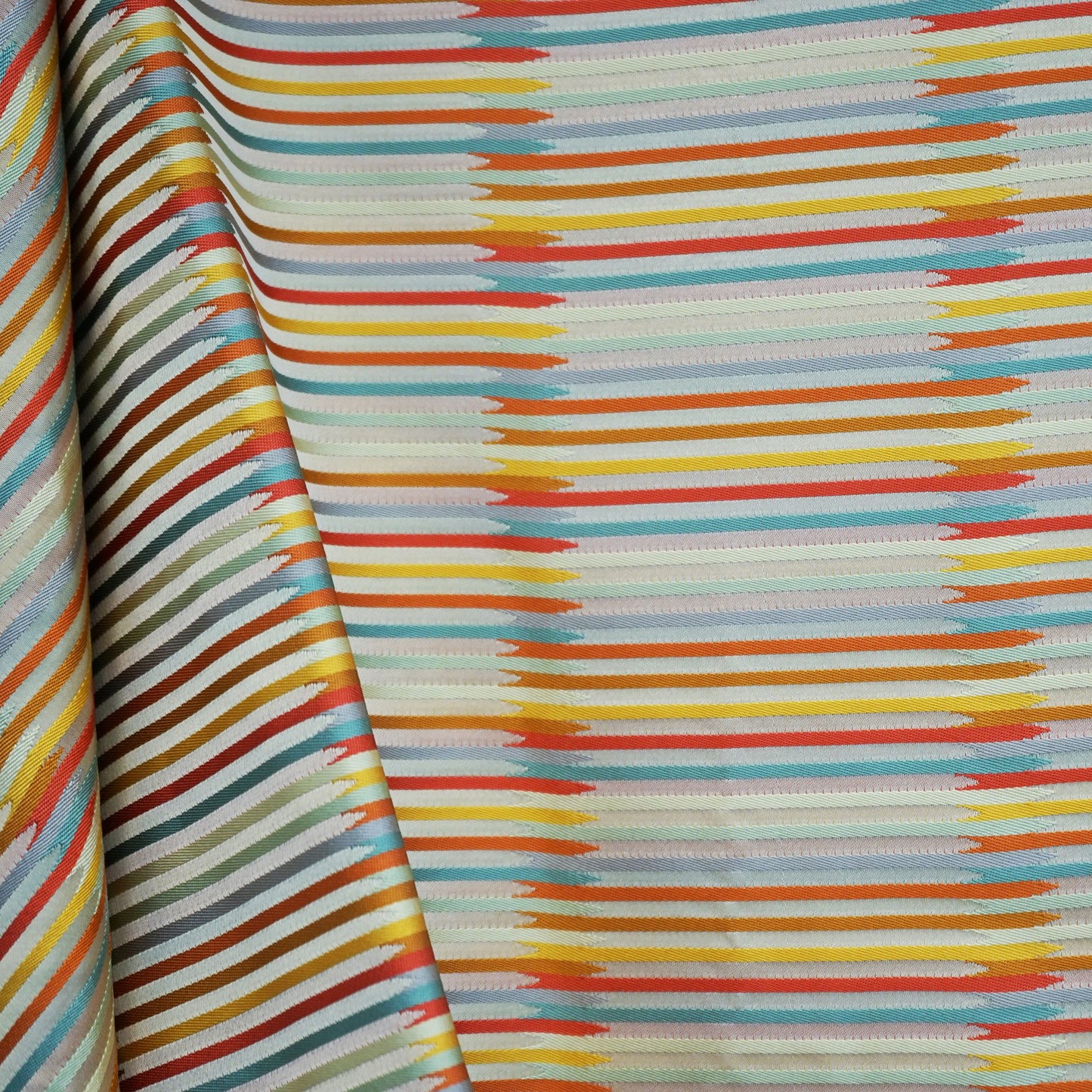 JF Fabrics JF Studio ALOHA 25 Fabric Contemporary,Stripe Burgundy,Red,Creme,Beige,Green,Grey,Silver,Multi,Orange,Rust,Yellow,Gold Jacquard,Silk,Texture - 5082325 SJ101