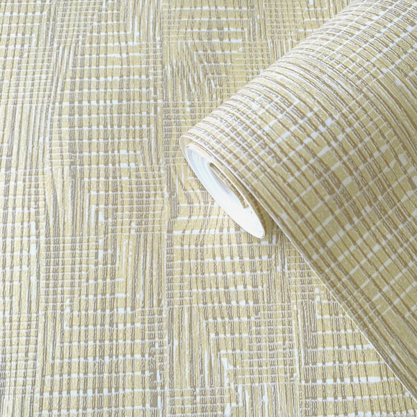 Galerie Wallcoverings Elegance Loose Weave Galerie Wallcoverings Gold - AM22003-1