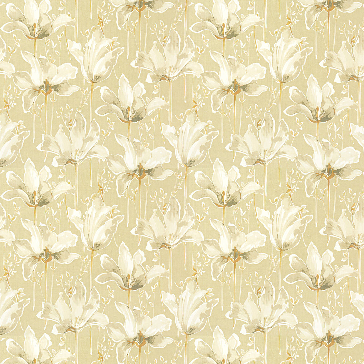 STOUT TEXTILES MULTIPURPOSE,PRINT TRANSITIONAL,, FLORAL STRAW - AMAT-1
