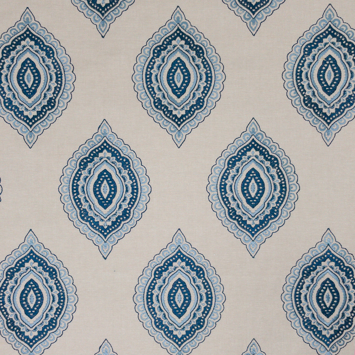 STOUT TEXTILES MULTIPURPOSE,EMBROIDERIES TRANSITIONAL,, MEDALLION DENIM - AMUL-1