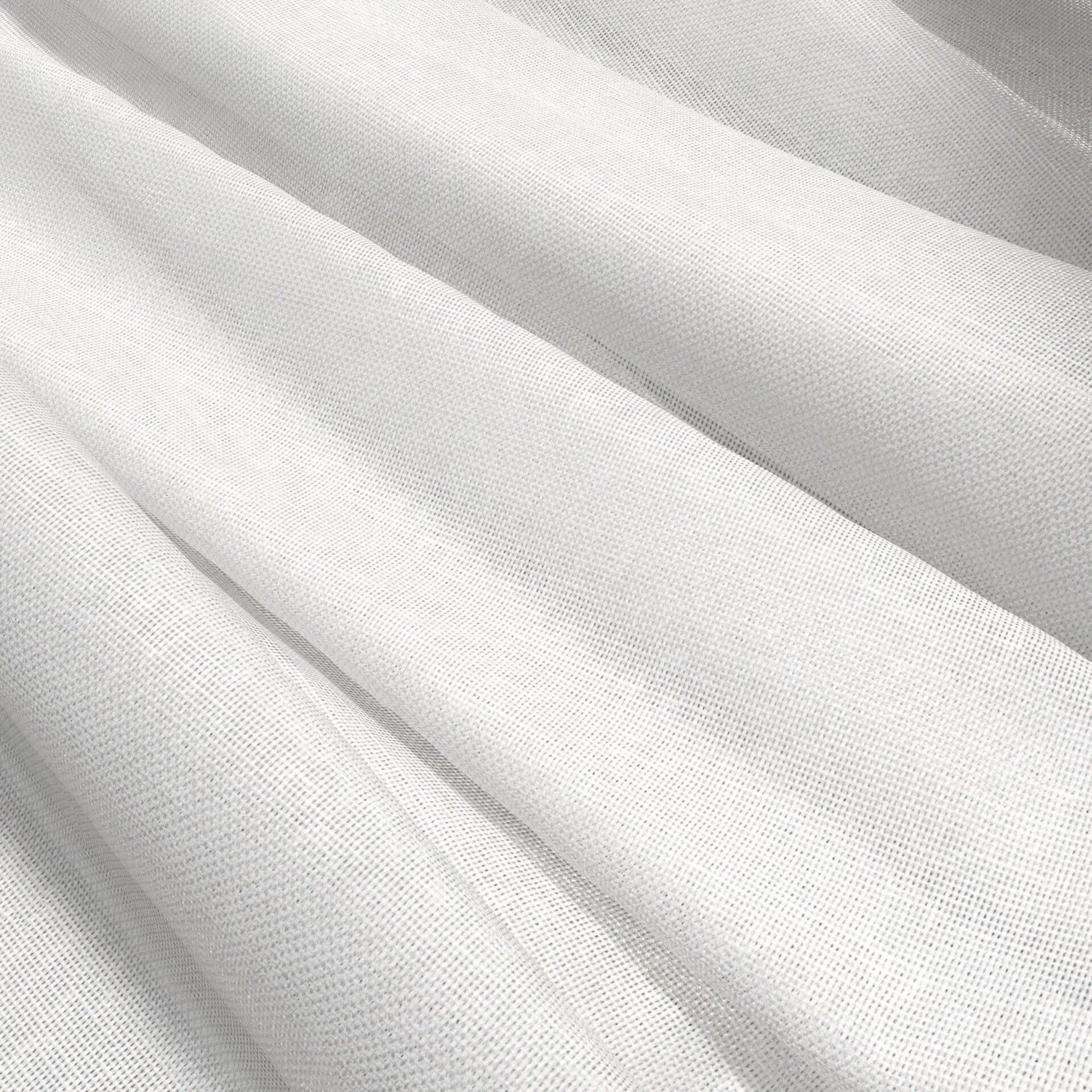 JF Fabrics APOLLO 90 Fabric Plain, Texture White Woven, Sheer, Wide Width - 9835690 J9641
