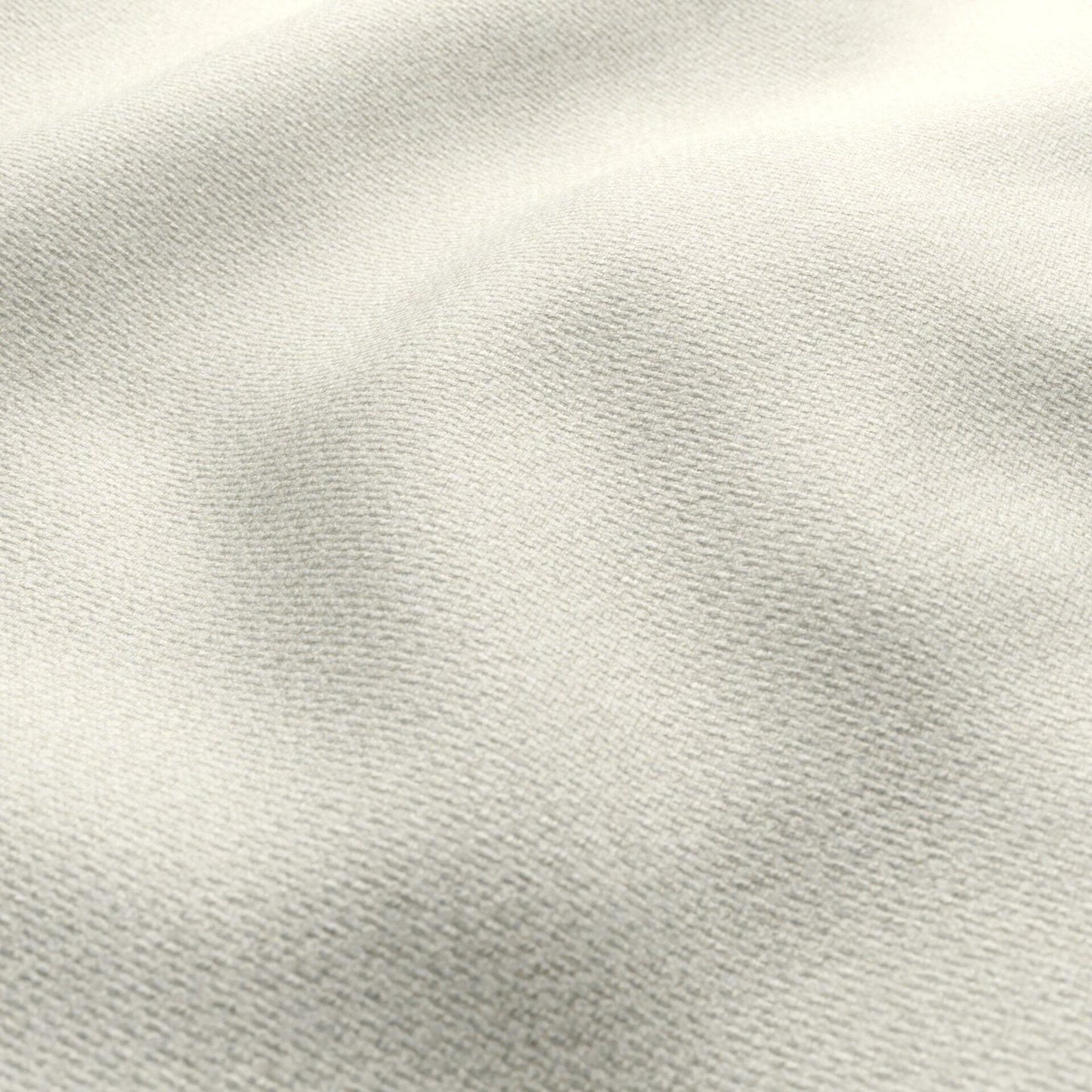White basketweave fabric with subtle texture and soft drape.