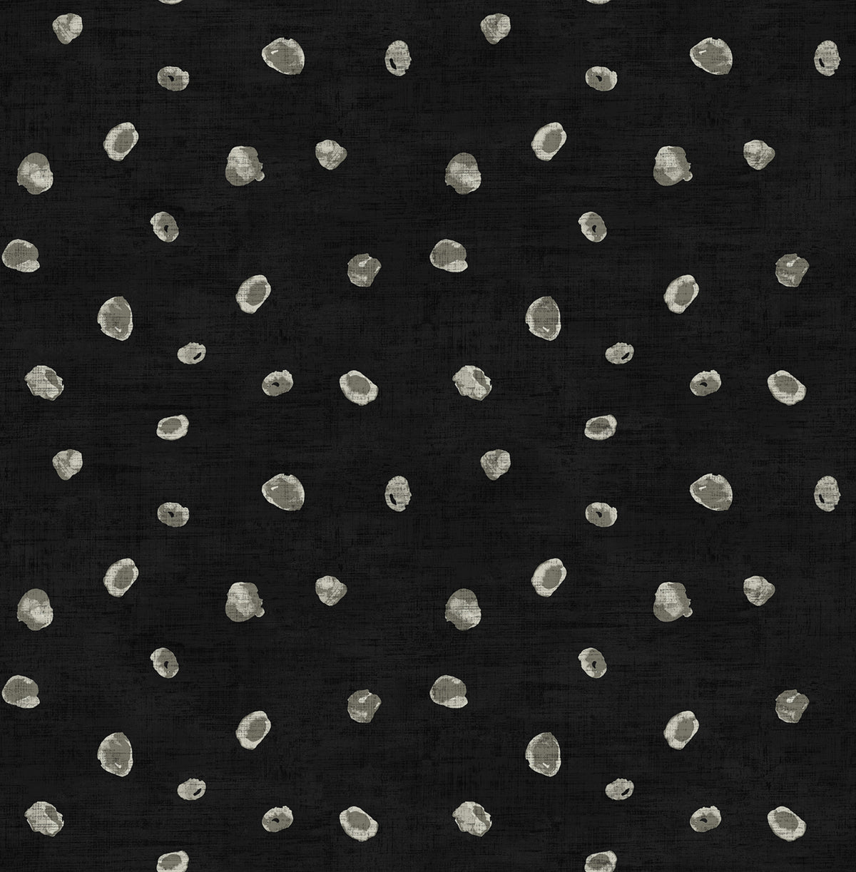 Seabrook Designs Avant Garde Hubble Dots Polka Dots Transitional Black Metallic - AV50600