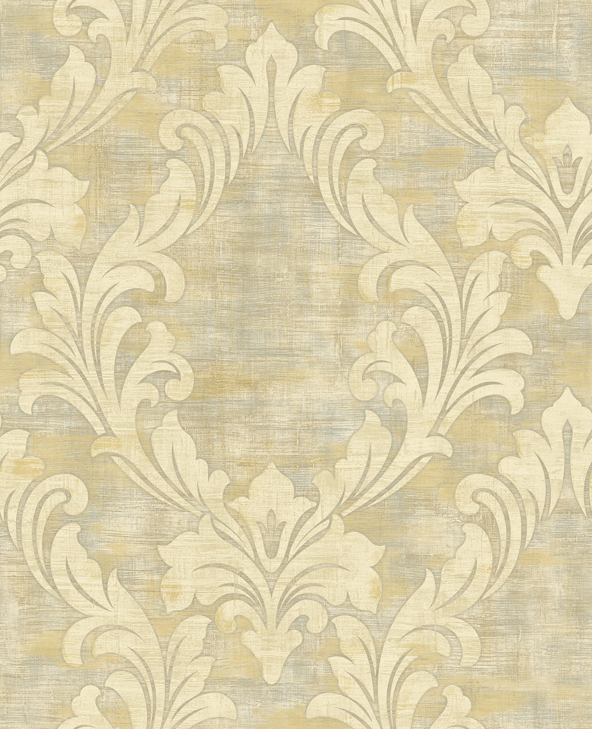 Seabrook Designs Avant Garde Kepler Damask Damask Transitional Beige Metallic - AV50705